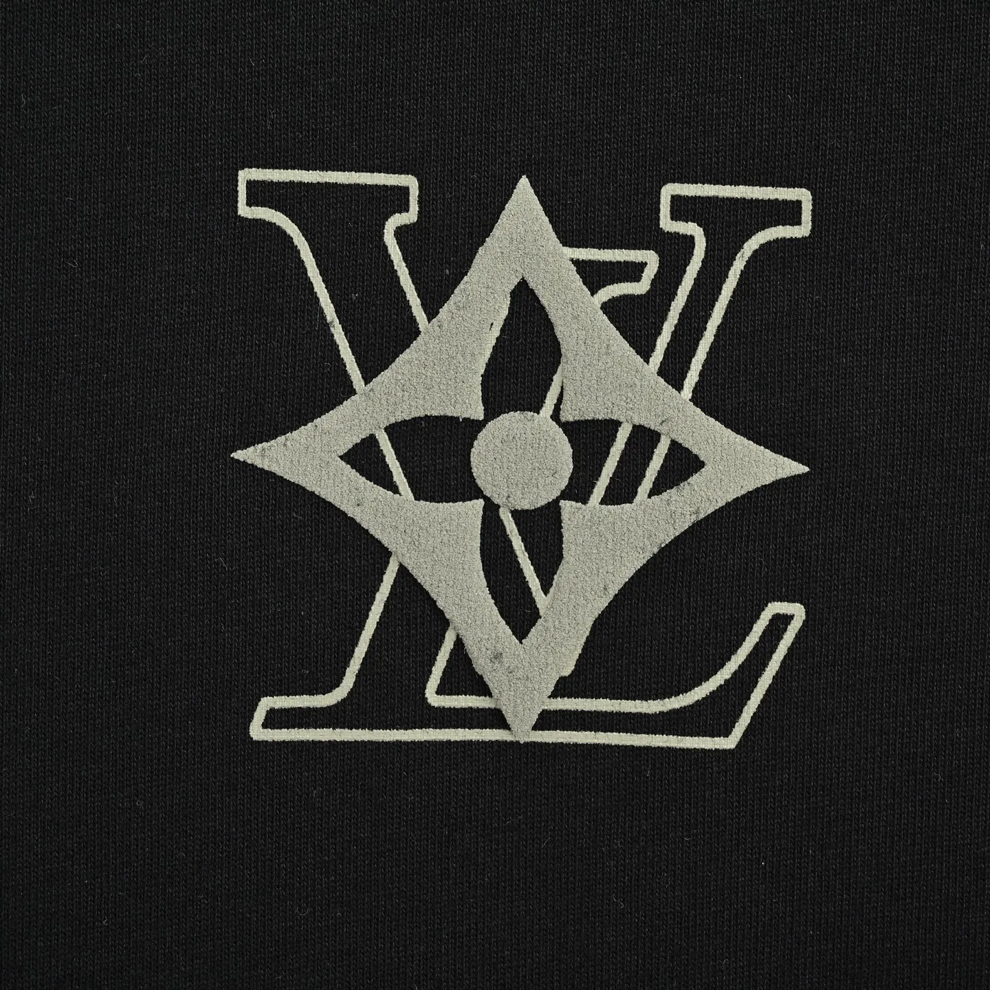 Louis Vuitton/Louis Vuitton back four-leaf clover signature foam printed short sleeves